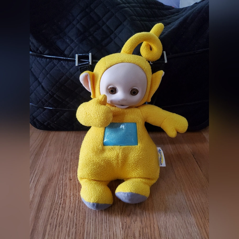Yellow Plush Kids Toy Teletubby-Style Character